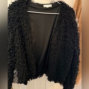 Love Women's Black Textured Shrug